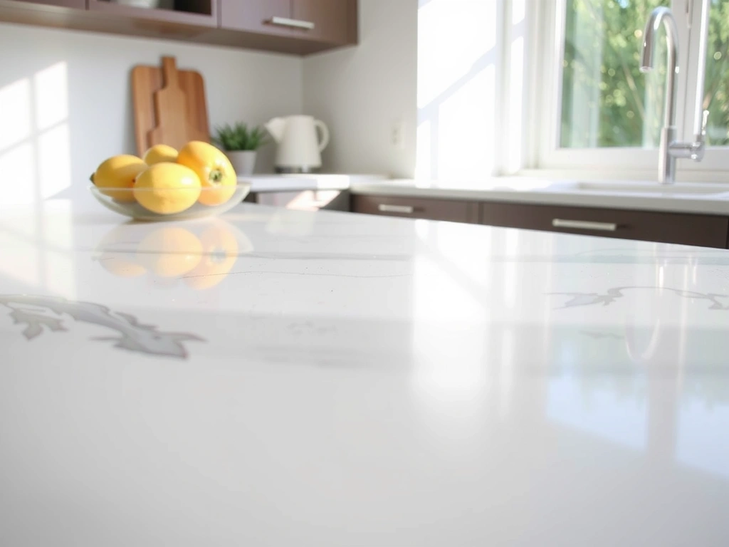 Sparkling clean kitchen counter