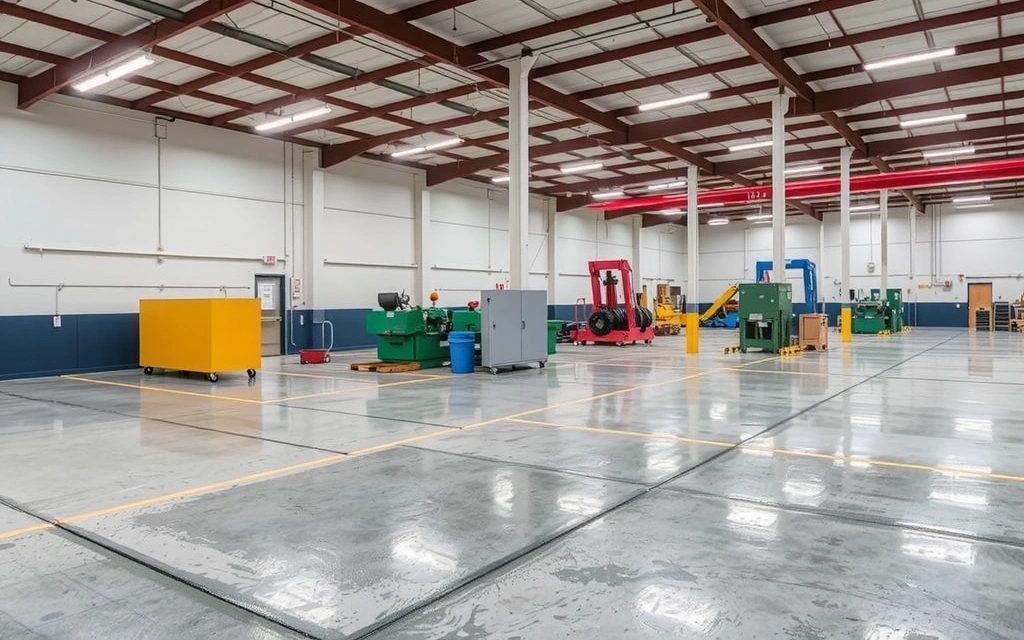 A clean and organized industrial facility