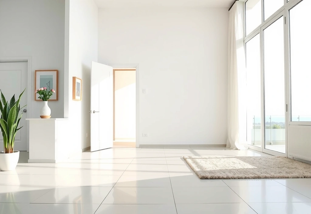 Clean home interior with natural light