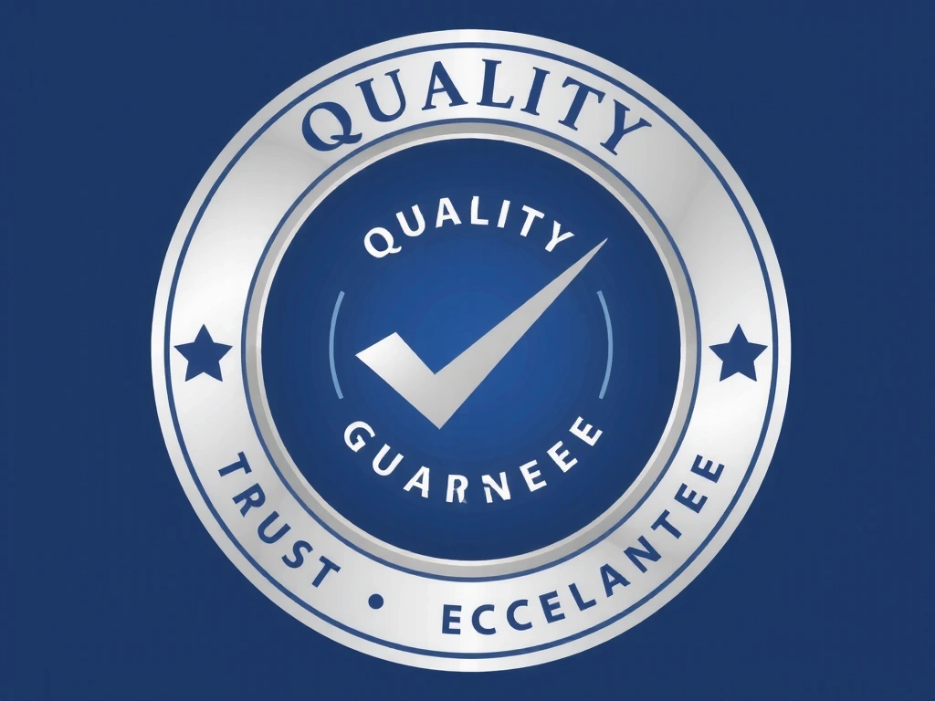 Quality badge with checkmark